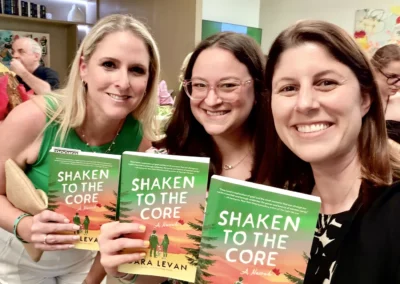 Fan photo at Shaken to the Core book launch party